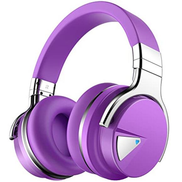 NWT Silensys Unisex E7 Active Noise Cancelling Bluetooth Headphones - Purple - Picture 1 of 6
